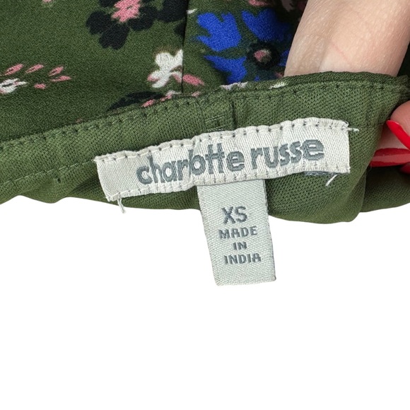 Charlotte Russe Halter Off The Shoulder Exaggerated Ruffle Mini Shift Dress - Picture 14 of 15